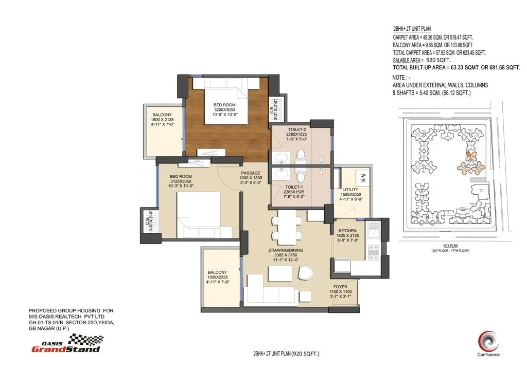 oasis suites floor plan