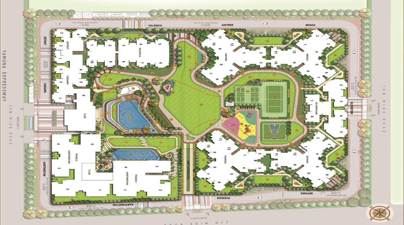 oasis grandstand site plan